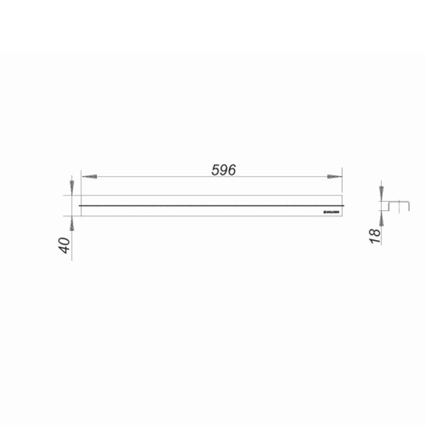 DALLMER Abdeckung CeraLine Standard, 600 mm