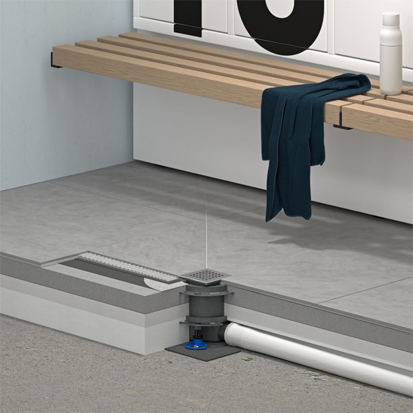 DALLMER Bodenablauf DallDrain Pure, DN  50, 100 x 100 mm