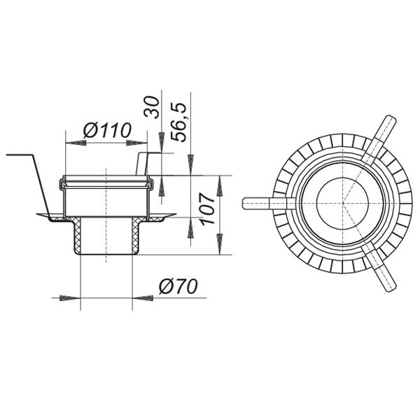 DALLMER Brandschutz-Rohbauelement 2, DN 50