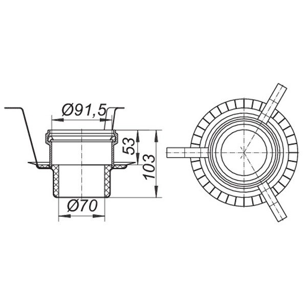 DALLMER Brandschutz-Rohbauelement 3, DN 50