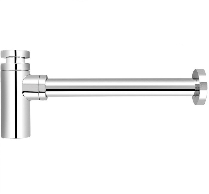 Design-Geruchverschluss MS verchromt 1 1/4" x 32 mm Abgangsrohr verschraubt