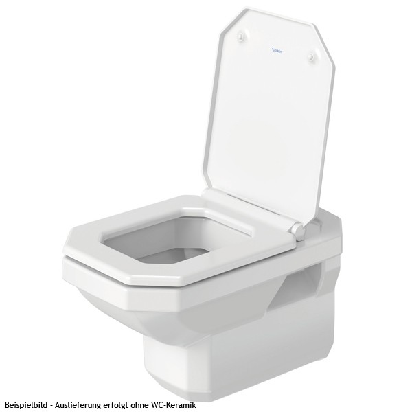 DU WC-Sitz 1930 mit Absenkautomatik Scharniere Edelstahl, weiß, Urea