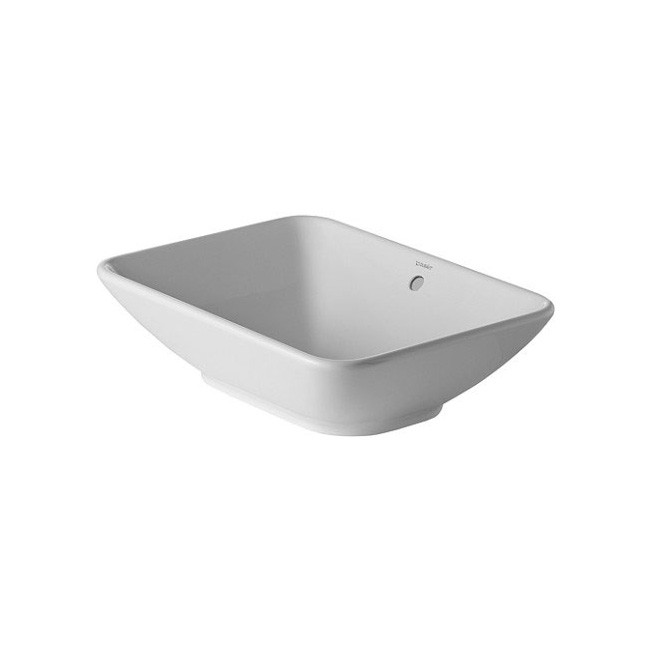 Duravit Aufsatzbecken Me by Starck Bacino 550 mm rechteckig, mit Überlauf, weiß