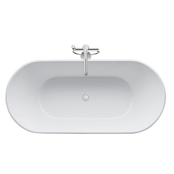 DU Badewanne D-Neo 1600x750mm, freist. m.nahtl. Verkleidung, ohne Überlauf