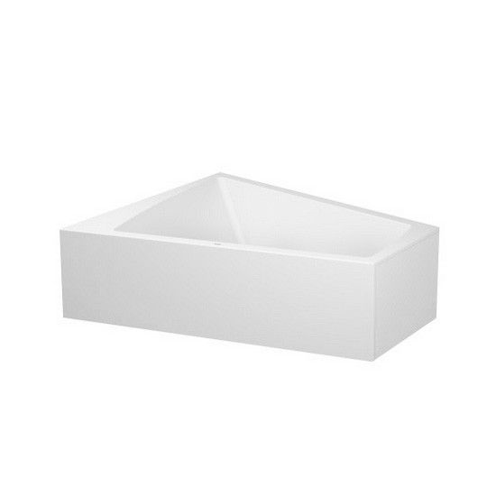 DU Badewanne Paiova 1800x1400mm Ecke links, mit Acrylverkleidung, weiß