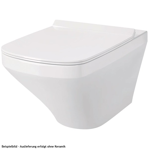 DU WC-Sitz DuraStyle mit SoftClose Scharniere edelstahl, weiß