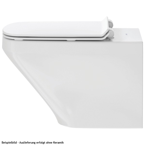 DU WC-Sitz DuraStyle mit SoftClose Scharniere edelstahl, weiß