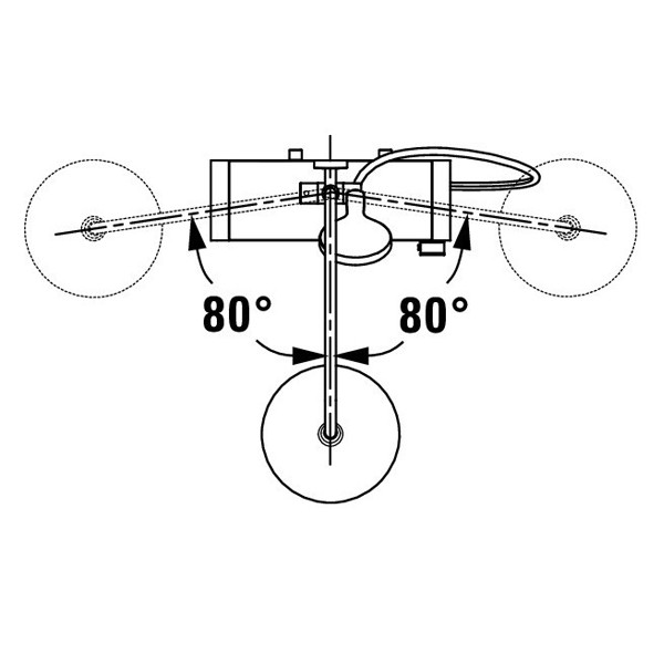 DU Duschsyst.Shelf 1050 MinusFlow Brausethermostat, Chrom Weiß Hochglanz