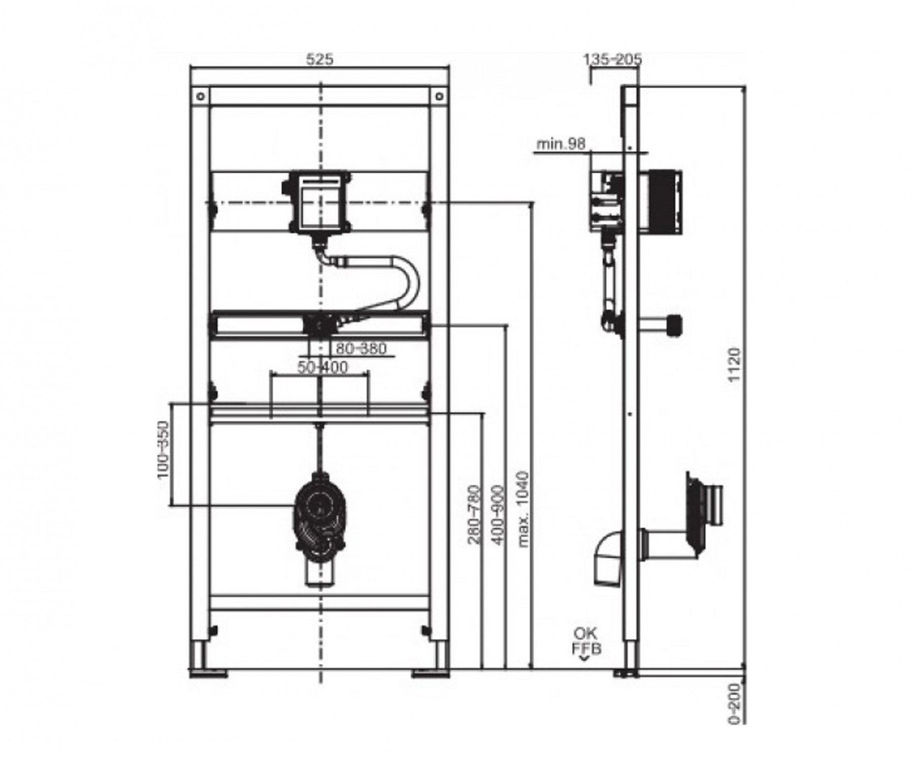 DURAVIT Fizz Urinal Set mit Deckel inkl. Beschichtung