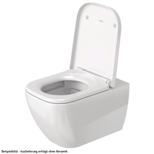 DU WC-Sitz Happy D.2 mit SoftClose Scharniere edelstahl, weiß