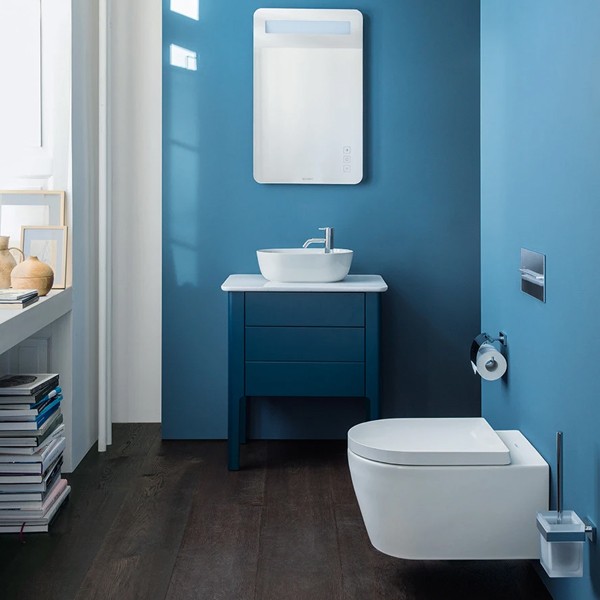 DU WWC-Set 570mm ME by Starck,Hygiene- Flush,Weiß HYG,riml.,TS,WC-Sitz