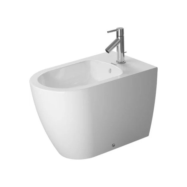 Duravit Stand-Bidet ME by Starck 600 mm mit Überlauf, mit HLB, 1 Hahnloch, BTW, weiß Wondergliss