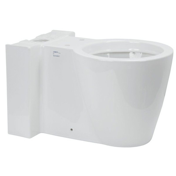 DU Stand-WC Kombi Starck 1 640 mm Tiefspüler, f.SPK, Abg.Vario, weiß