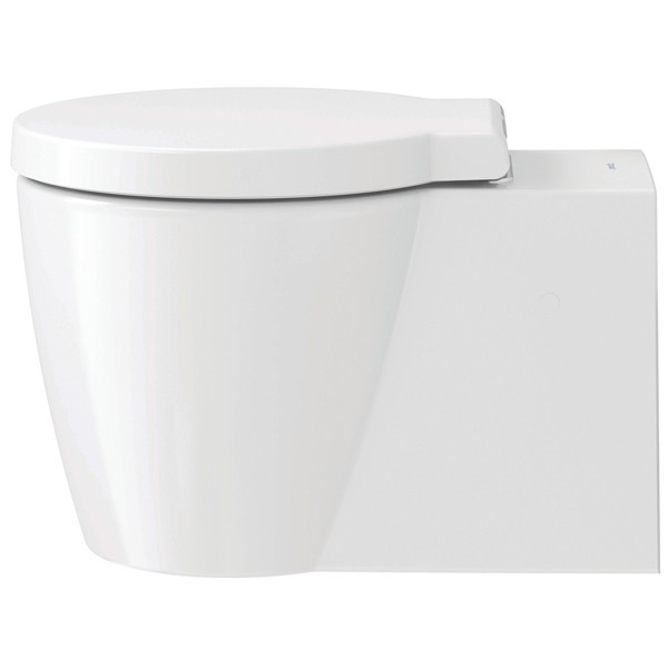 DU Wand-WC Starck 1 575 mm Tiefspüler, Durafix, weiß WonderGliss