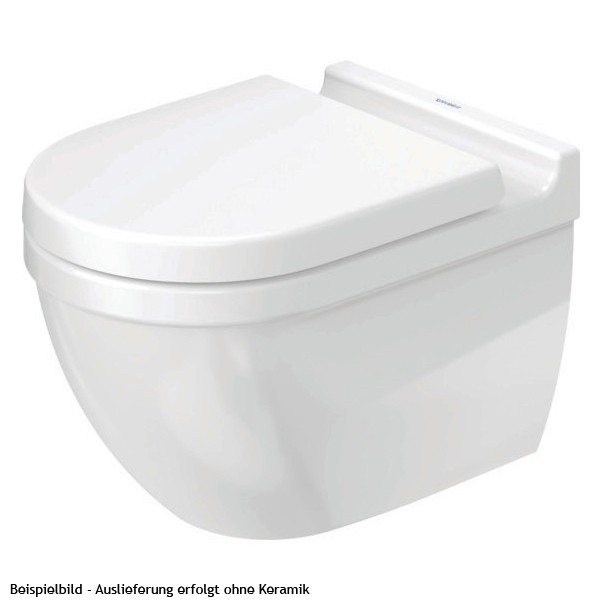 DU WC-Sitz Starck 3 mit SoftClose Scharniere edelstahl, weiß