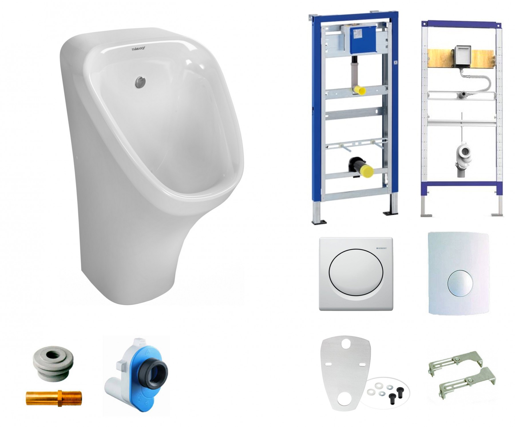 Duravit Urinal DuraStyle, rimless, weiß WonderGliss