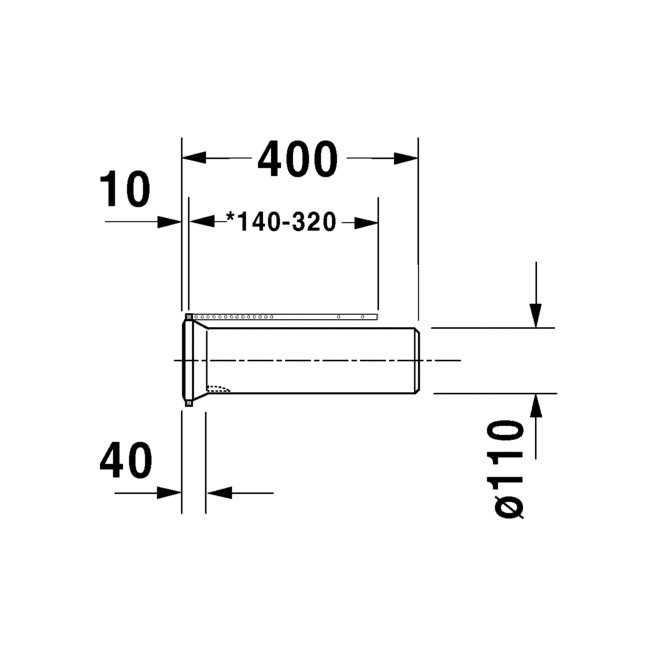 Duravit Vario-Anschluss-Set für WC mit Universal-Abgang, inkl. Excenter