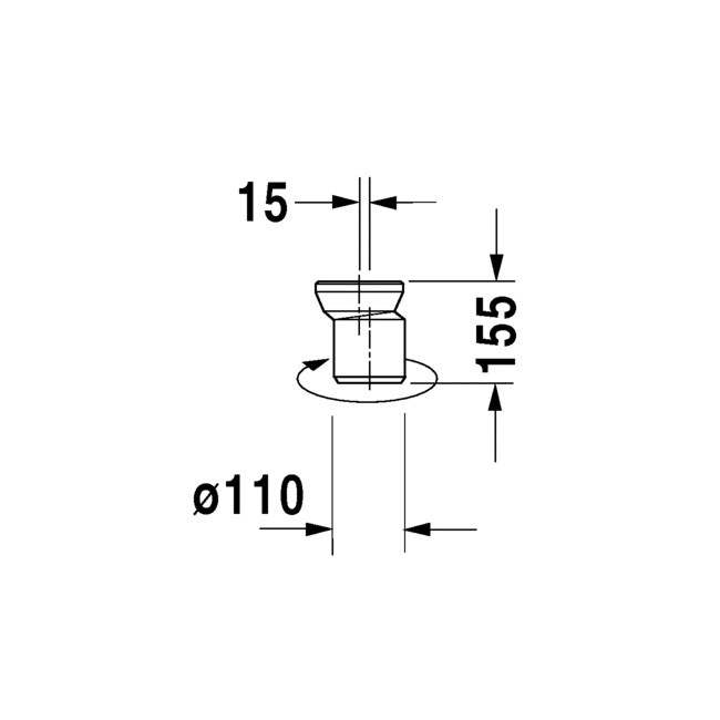 Duravit Vario-Anschluss-Set für WC mit Universal-Abgang, inkl. Excenter