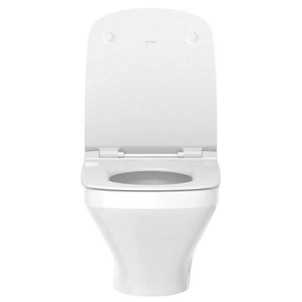 DU Wand-WC Set DuraStyle Weiß, rimless Tiefspüler inkl.WC-Sitz m.Absenkautom.