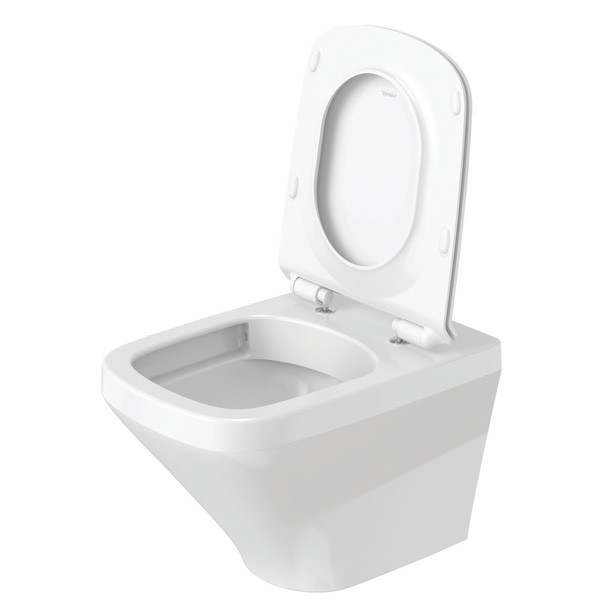 DU Wand-WC Set DuraStyle Weiß, rimless Tiefspüler inkl.WC-Sitz m.Absenkautom.