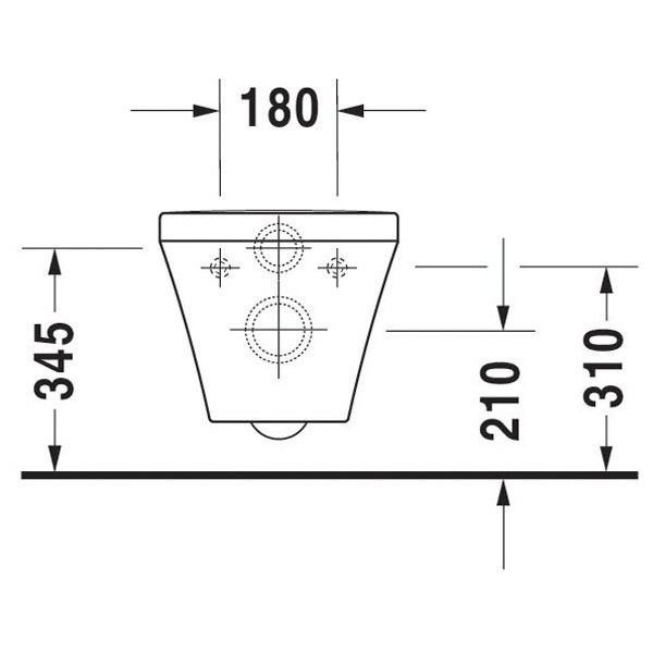 DU Wand-WC Set DuraStyle Weiß, rimless Tiefspüler inkl.WC-Sitz m.Absenkautom.