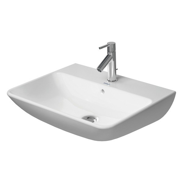 DU Waschtisch ME by Starck 600 mm mit ÜL , mit HLB, 1 HL, weiß,Durashield