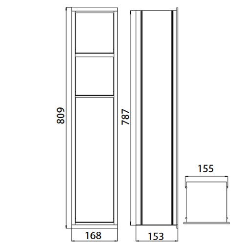 emco 5er WC-Modul ASIS, chrom, UP, weiß  