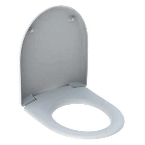 Geberit 4U WC-Sitz, weiß Scharniere verchromt mit Absenkautomatik