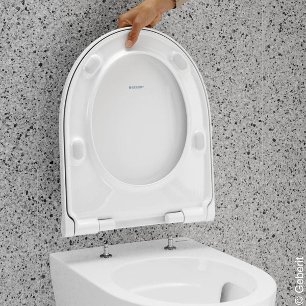 Geberit Acanto Set WWC m. WC-Sitz, Tiefspüler TFlush, geschl.Fo, T:53cm, weiß,KeraTect