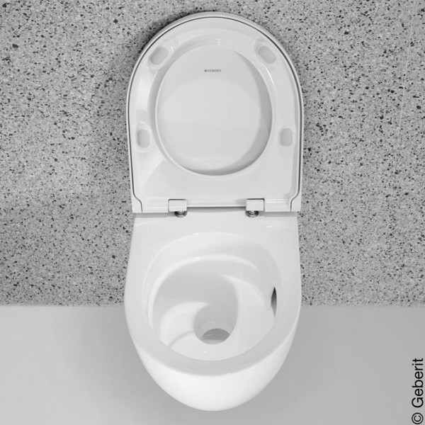 GEBERIT Acanto Wand-Tiefspül-WC mit Sitz, TurboFlush, weiß
