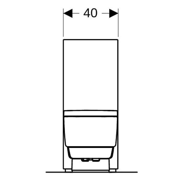 Geberit AquaClean Mera Classic WC-Komplettanlage Aufputz Stand-WC Glas weiß