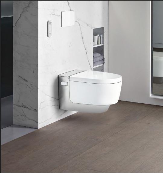 Geberit AquaClean Mera Comfort WC-Komplettanlage UP WWC glanzverchromt
