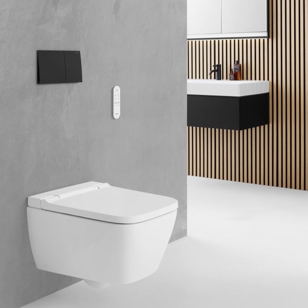 GE Geberit AquaClean Sela Square WC-Komplettanlage Wand-WC, weiß