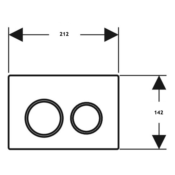 GE BetPl. Omega20, für 2-Mengen-Sp. mattchrom-lackiert/beschichtet/glanzchr