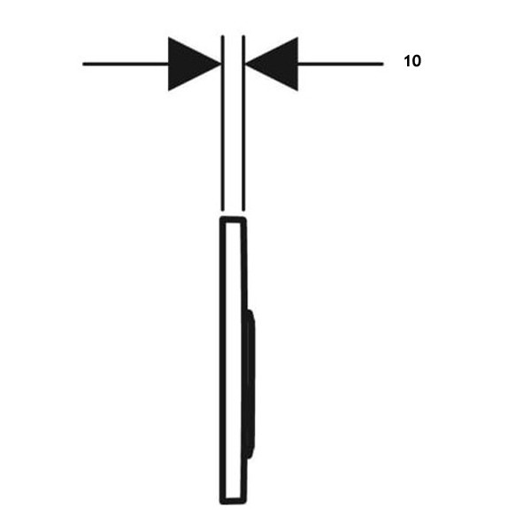 GE BetPl. Omega20, für 2-Mengen-Sp. mattchrom-lackiert/beschichtet/glanzchr
