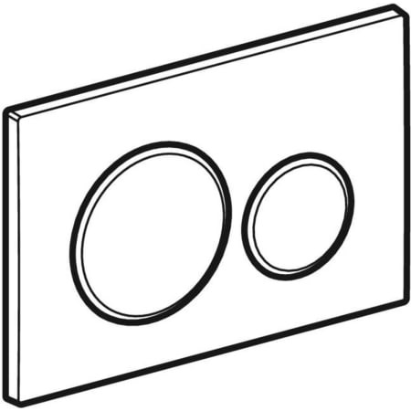 Geberit BetPl. Sigma20, für 2-Mengen-Sp. weiß, weiß matt