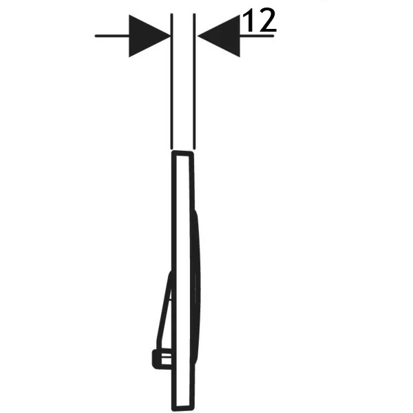 Geberit BetPl. Sigma20, für 2-Mengen-Sp. weiß, weiß matt