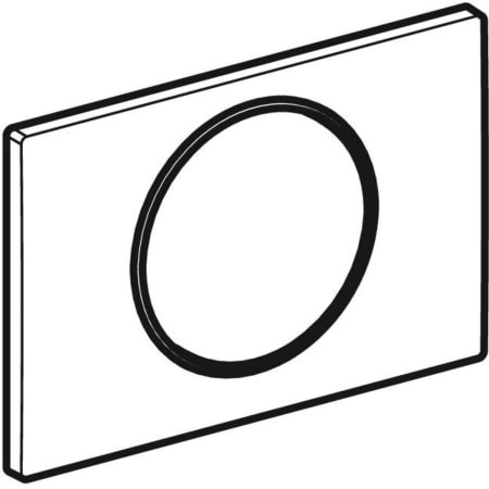 Geberit BetPl. Sigma10, für Spül-Stopp-Sp. mattchrom-lackiert, easy-to-clean-beschi