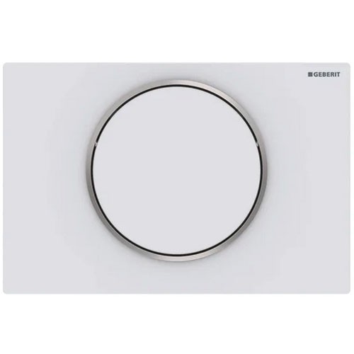 Geberit Betätigungsplatte Sigma10 für Spül-Stopp-Spülung, weiß matt