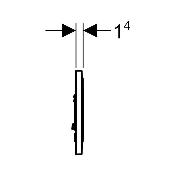 Geberit Sigma10 BetPl. für Spül-Stopp Spülung weiß matt / weiß