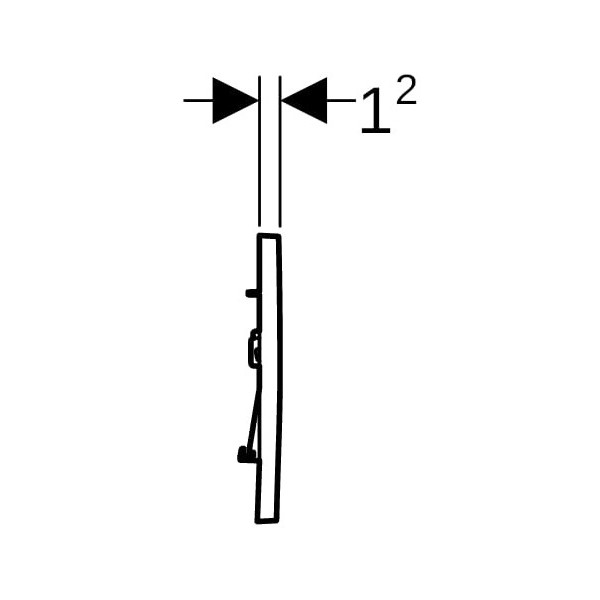 Geberit BetPl. Sigma30, für 2-Mengen-Sp. weiß, weiß matt