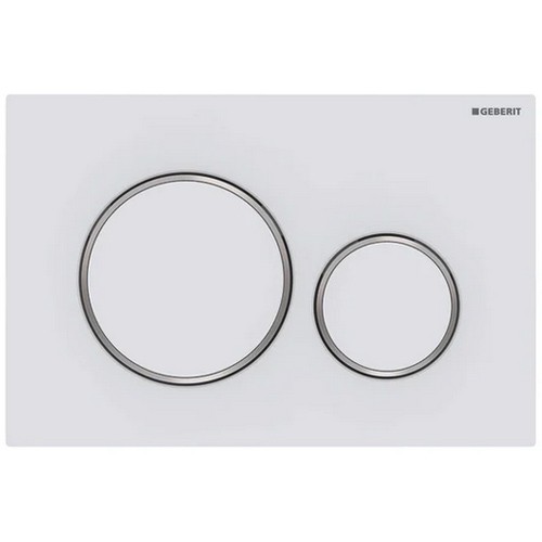 Geberit Betätigungsplatte Sigma20, für 2-Mengen-Spülung, Weiß Matt