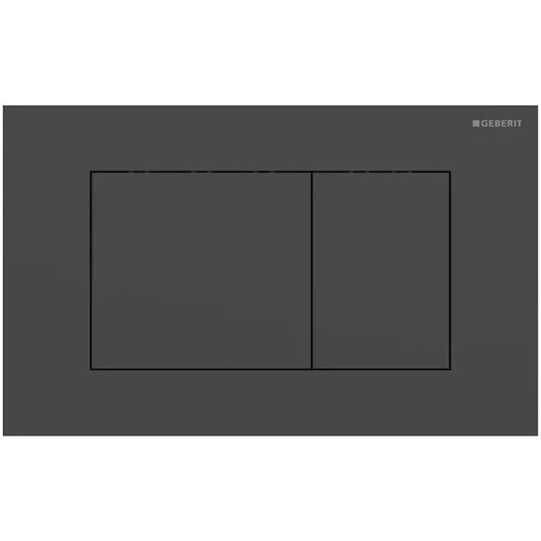Geberit Sigma 40 BetPl., für 2-Mengen-Spülung Square, schwarzmatt/Etc