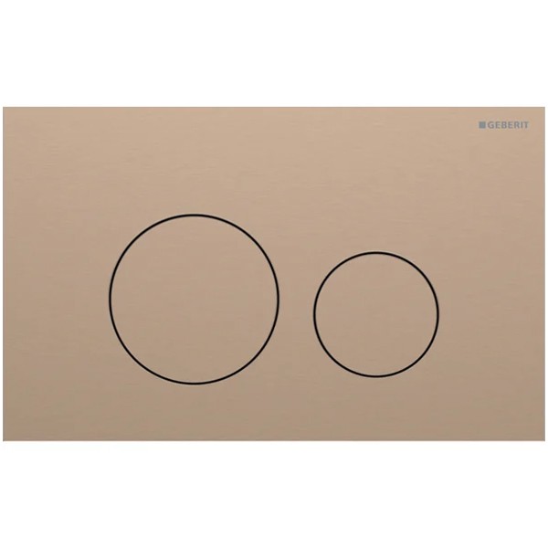 Geberit Sigma 40 BetPl., für 2-Mengen-Spülung Round, rotgold gebü./Etc
