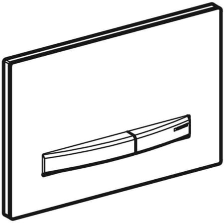 Geberit BetPl. Sigma50, für 2-Mengen-Sp. verchromt, lava
