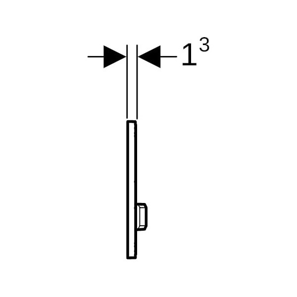 Geberit Betätigungsplatte Sigma50, für 2-Mengen-Spülung, Weiß