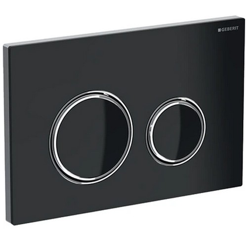 Geberit Betätigungsplatte Sigma21, für 2-Mengen-Spülung, Glas, anthrazit