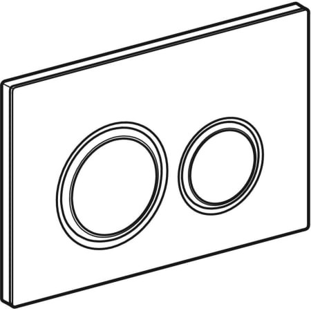 Geberit BetPl. Sigma21, für 2-Mengen-Sp. rotgold, schwarz