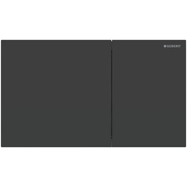 Geberit Sigma70 BetPl., für 2-Mengen-Spülung Edelstahl mattschwarz lackiert