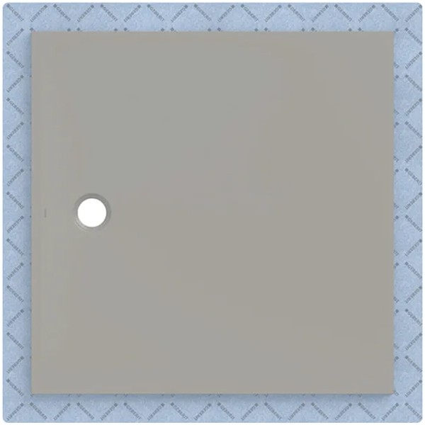 GEBERIT CleanFloor30 Duschfläche 1200 x 1200 x 35 mm integriert, mit Dichtvlies, Mittelablauf, verschiedene Farben und Montagezubehör zur Auswahl